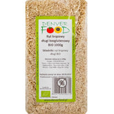 Glutenvrije lange bruine rijst BIO 1000g DENVER FOOD